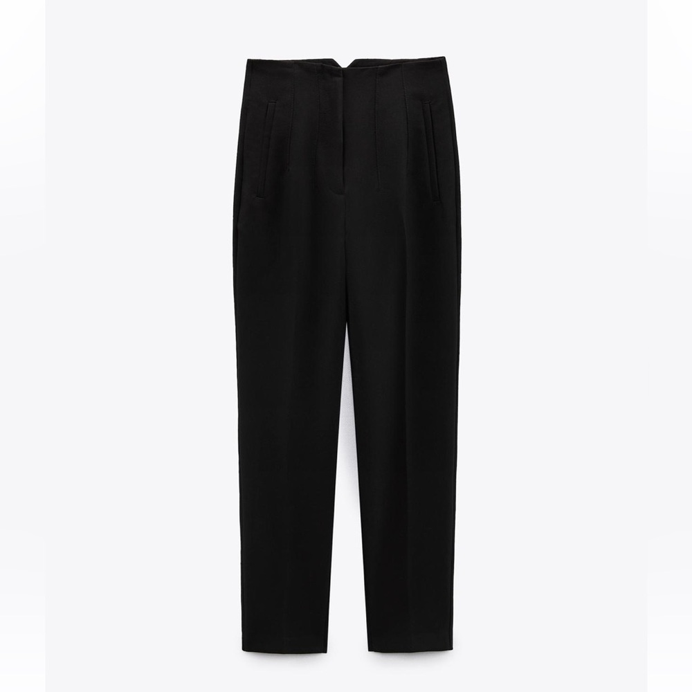 Zara Black Straight Leg Women's Pants Slacks